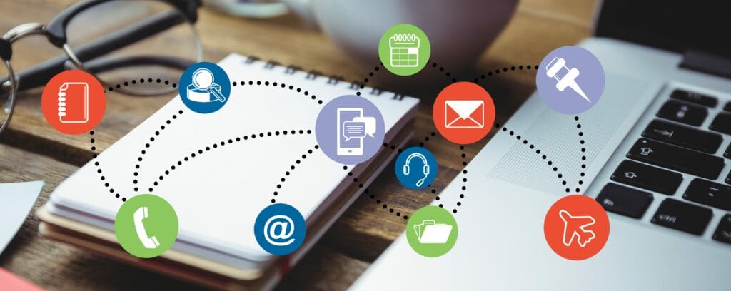 imagem ligando vários pontos importantes para uma clinica