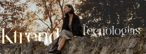 Mulher sentada em uma paisagem natural representando o conceito de K-Trend e inovação em tecnologias para estética e bem-estar.