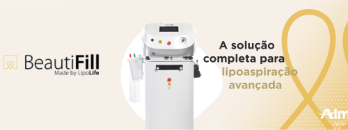 Equipamento BeautiFill da Alma, utilizado para lipoaspiração avançada com tecnologia laser e reaplicação de gordura autóloga.